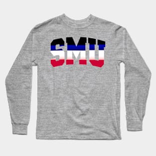 SMU Stripe Logo Long Sleeve T-Shirt